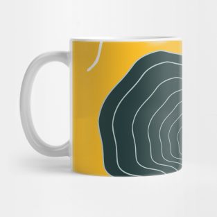 Abstract Autumn Shapes Yellow Mug